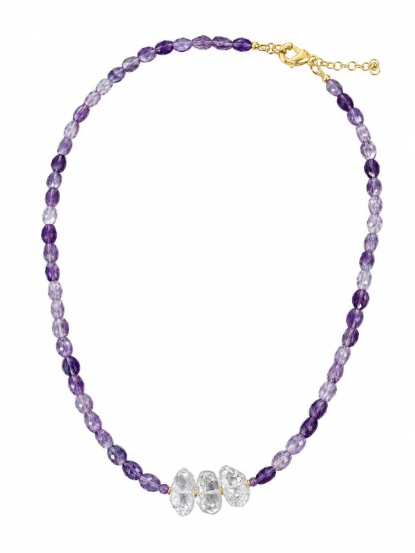 Necklace- Light &amp; Luxe Amethyst &amp; Brazillian