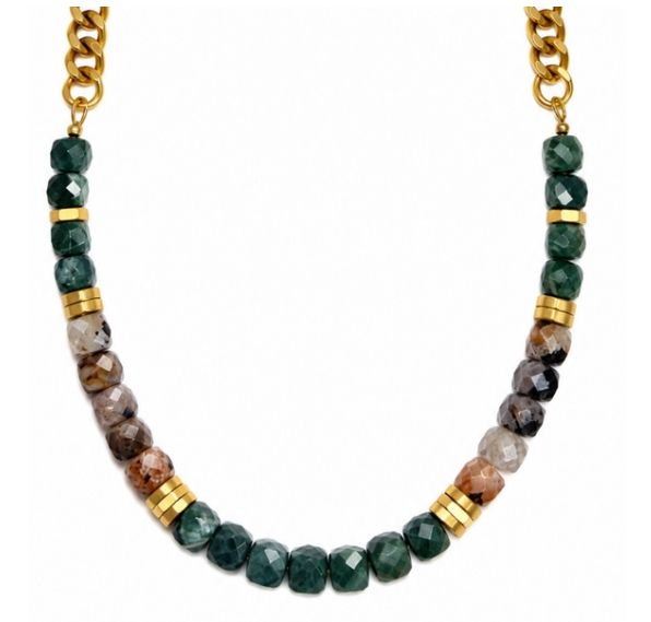 Necklace- Guatamalan Jade &amp; Tourmaline