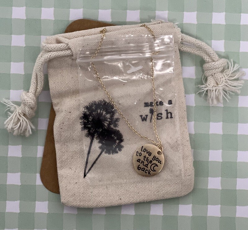 Make a Wish Love you to the Moon and Back Necklace