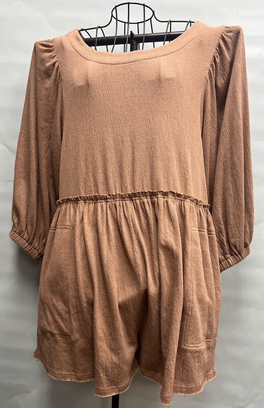 Reef L/S Shorts Romper, NWT,  Medium