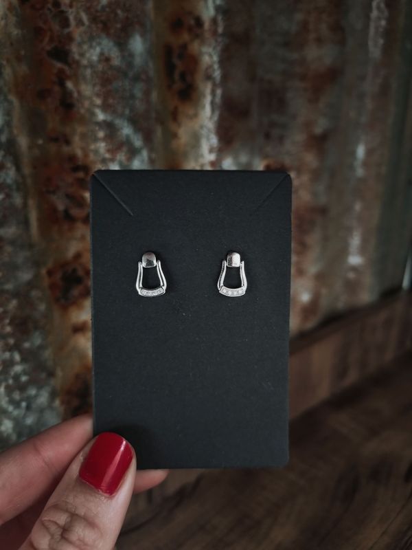 STIRRUP studs (silver)