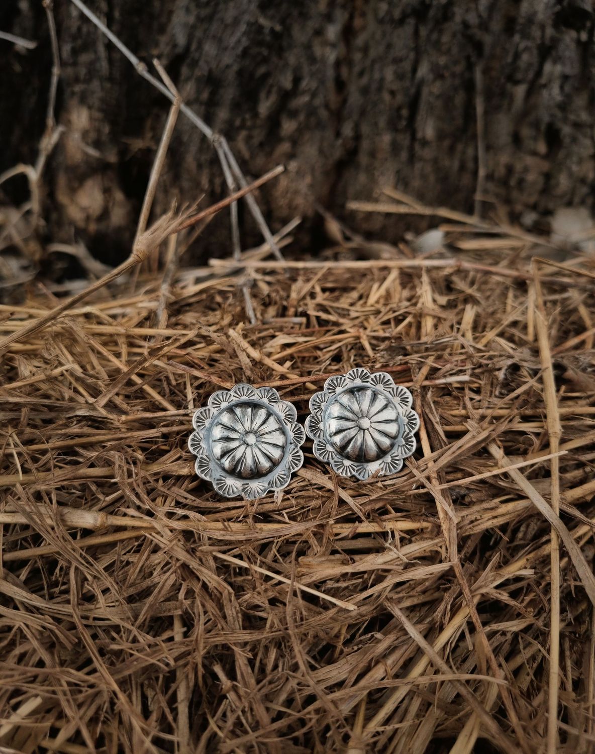 LARGE CONCHO studs MADE TO ORDER (pattern 2)