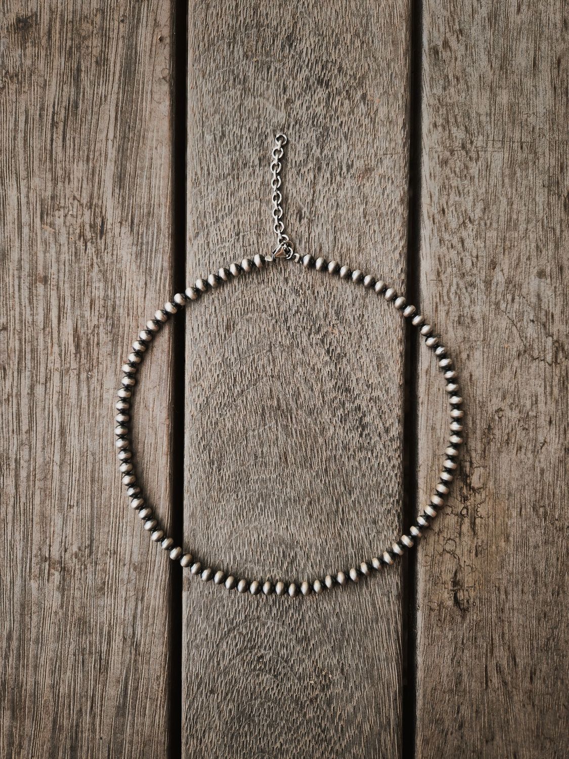DESERT PEARL ROUND bead necklace 5mm (16 inch)