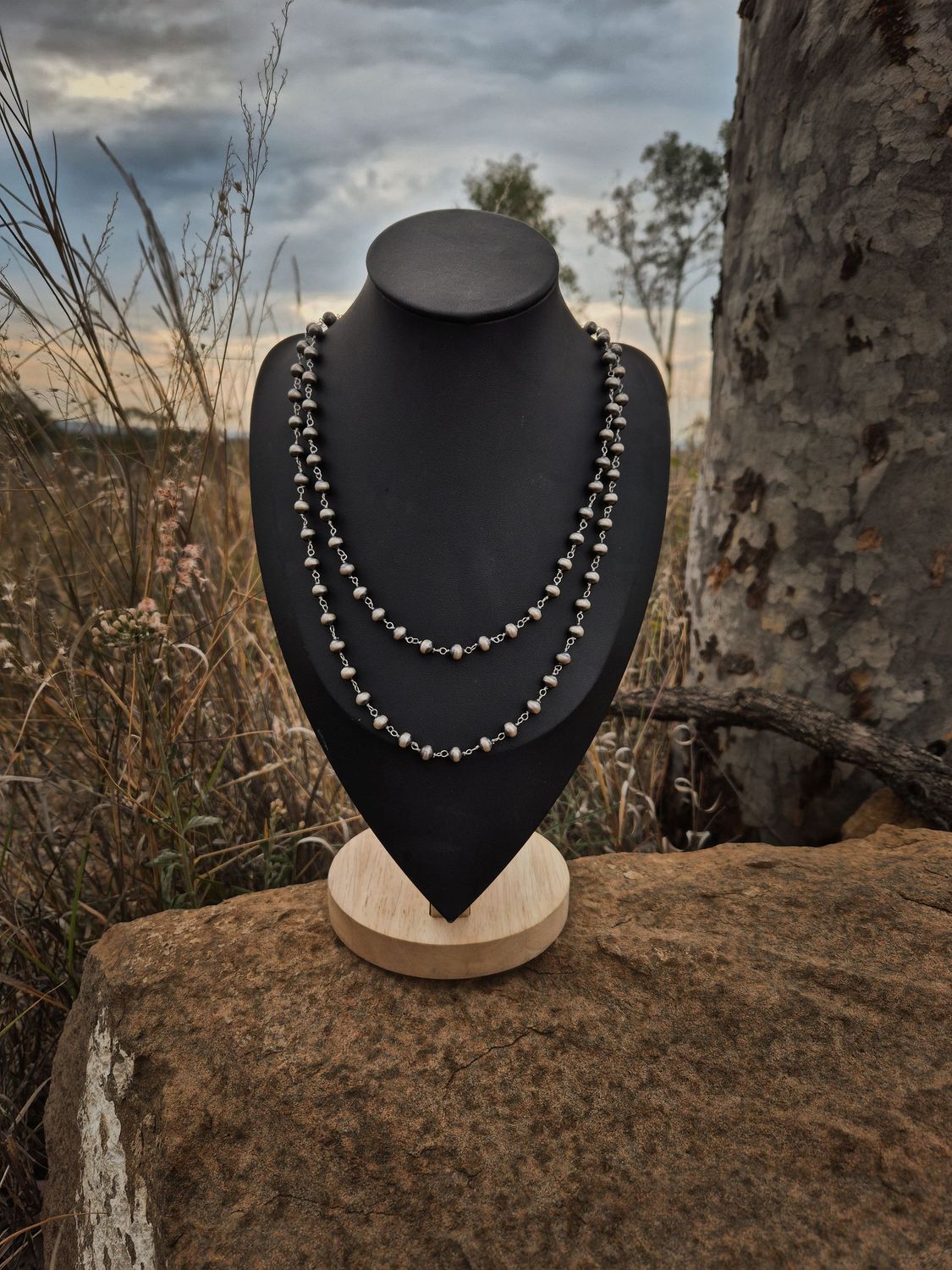 ROSARY PEARLS necklace 6mm (18 inch)