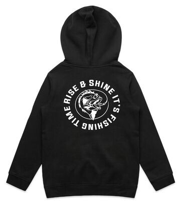 Kids Rise &amp; Shine its Fishing Time Hoodie