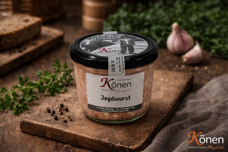 Jagdwurst im Glas