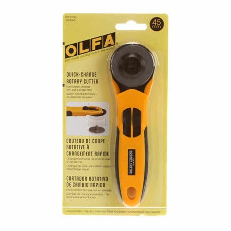 Rotary cutter 45 mm "Quick Change" Olfa yellow
