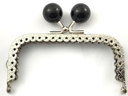 Chiusura clic clac 8,5 cm nero rett