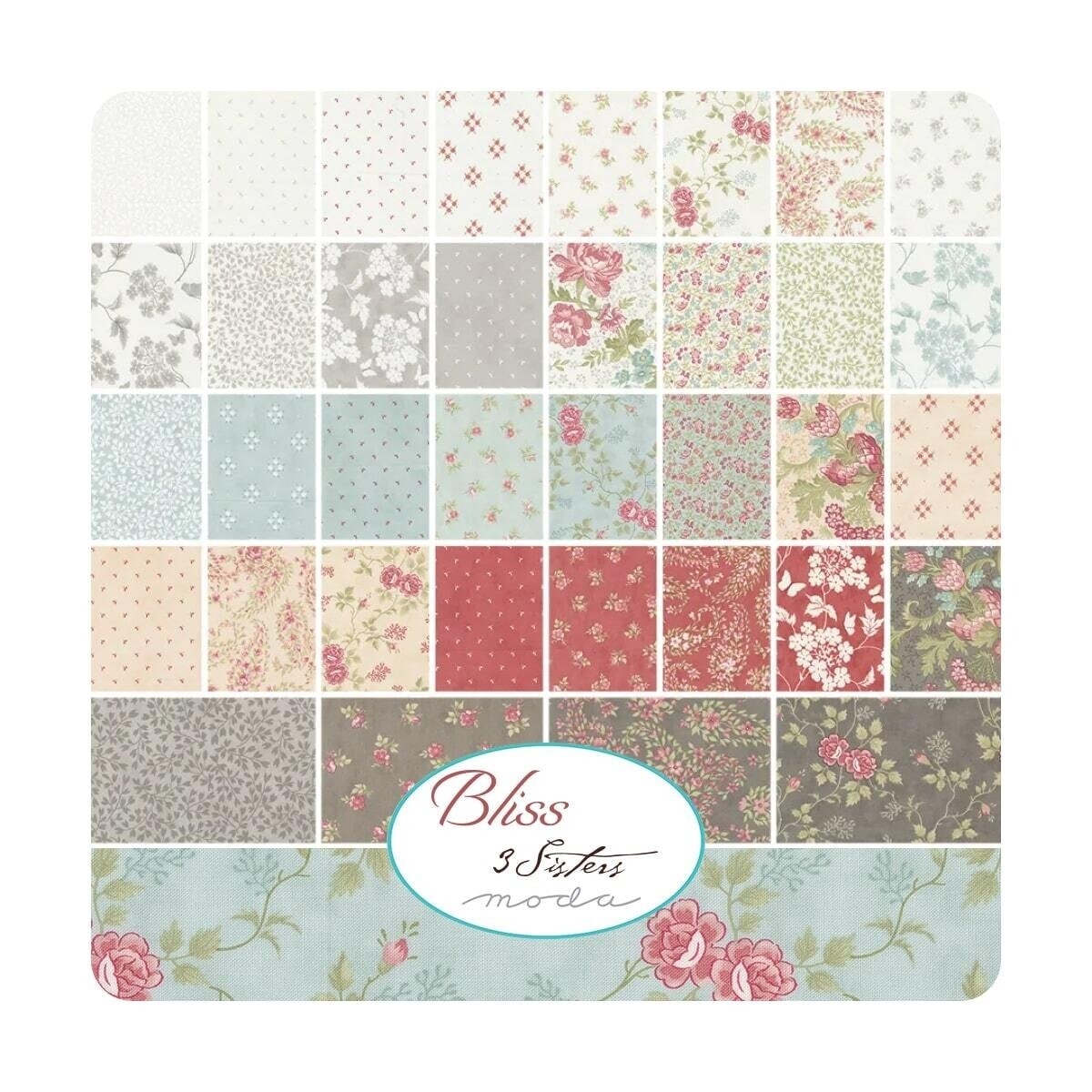 Set 35 fat quarters Bliss 3 Sisters