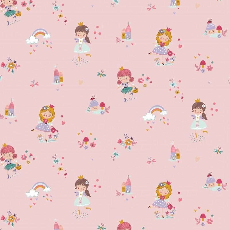 Tessuto principesse: princess in the garden rose