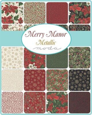 Moda Fabrics Merry Manor Metalllic