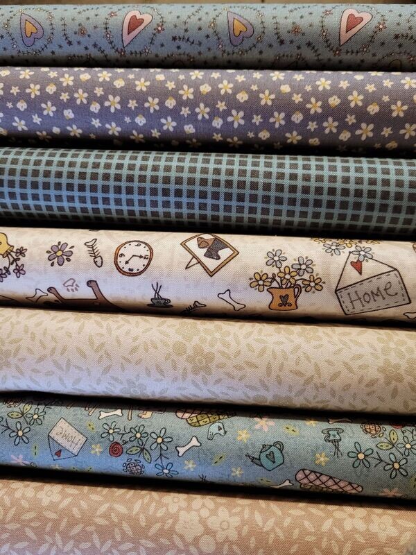 Pacchetto 7 fat quarters  collezione Good Boy & Kitty
