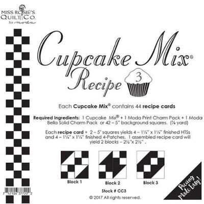 Cupcake Mix Recipe 3 Miss Rosie quilt