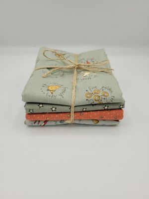 Set 4 fat quarters Anni Downs On the 12th