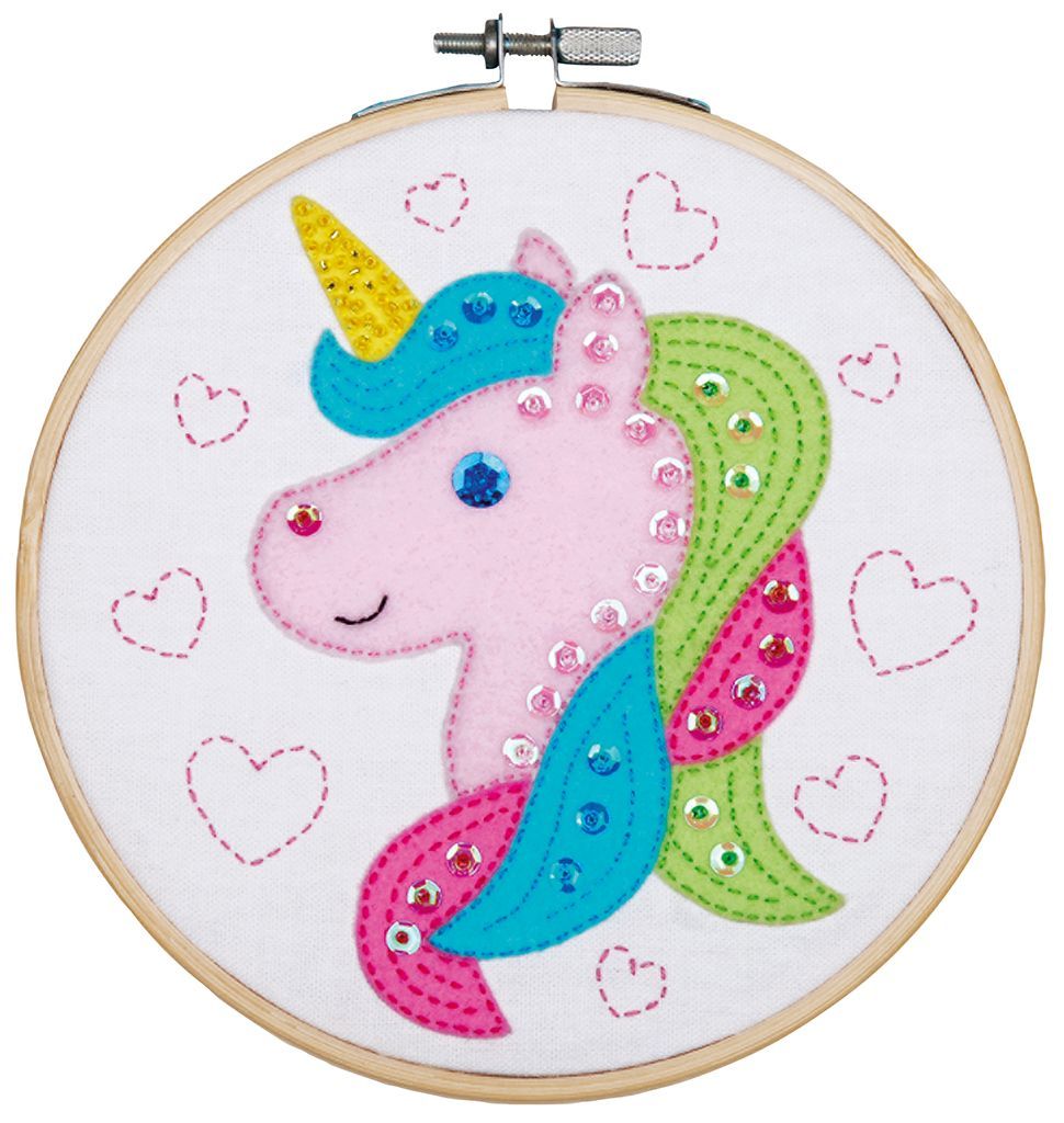 Kit fai da te con feltro: unicorno