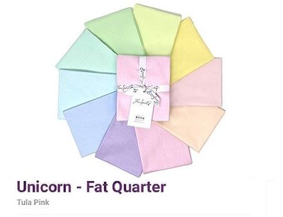 Pacchetto 11 fat quarters Tula Pink, colori pastello Pacchetto 11 fat quarters Tula Pink, colori pastello