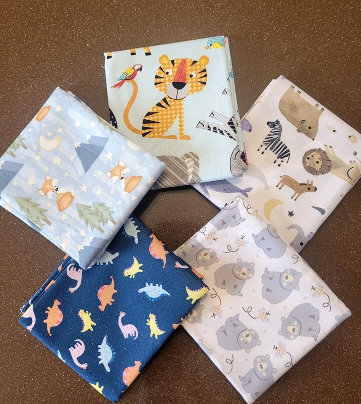 Pacchetto animali fat quarters B Pacchetto animali fat quarters B