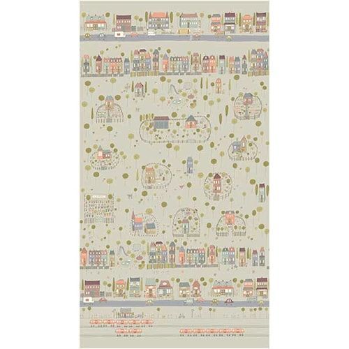Pannello  My Neighborhood by Anni Downs per Henry Glass fabrics