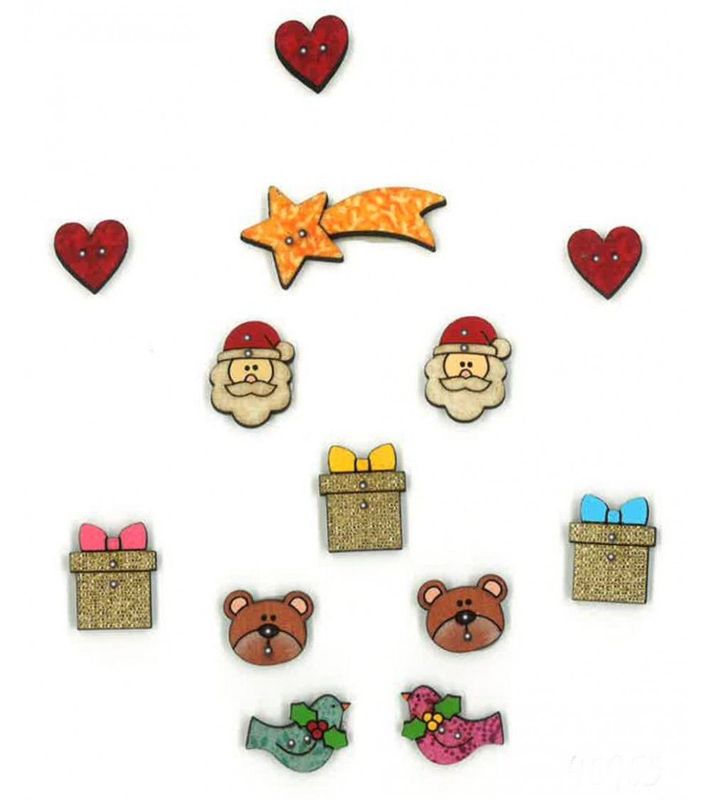 08845955 NATALE MIX x13pz bottoni 08845955 NATALE MIX x13pz bottoni