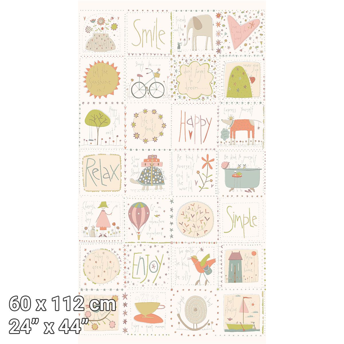 Cofanetto 11 fat quarters + pannello Simply be di Anni Downs