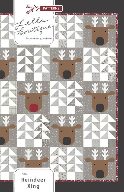 Pattern Reindeer Xing G LB 217 Lella Boutique Renne natalizie