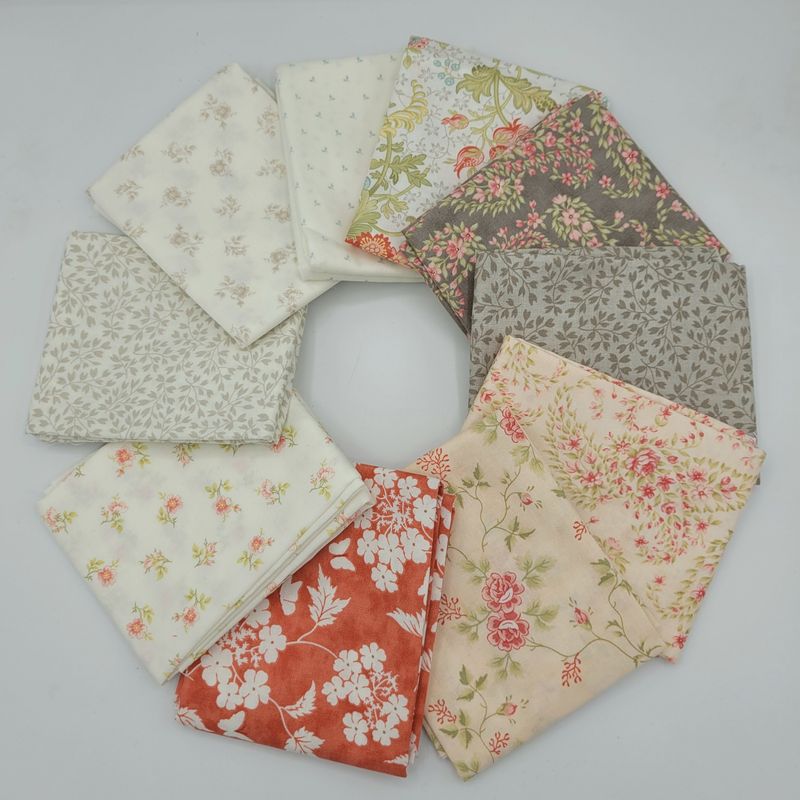 Box 1 - 10 fat quarters Bliss 3 Sisters Moda Fabrics