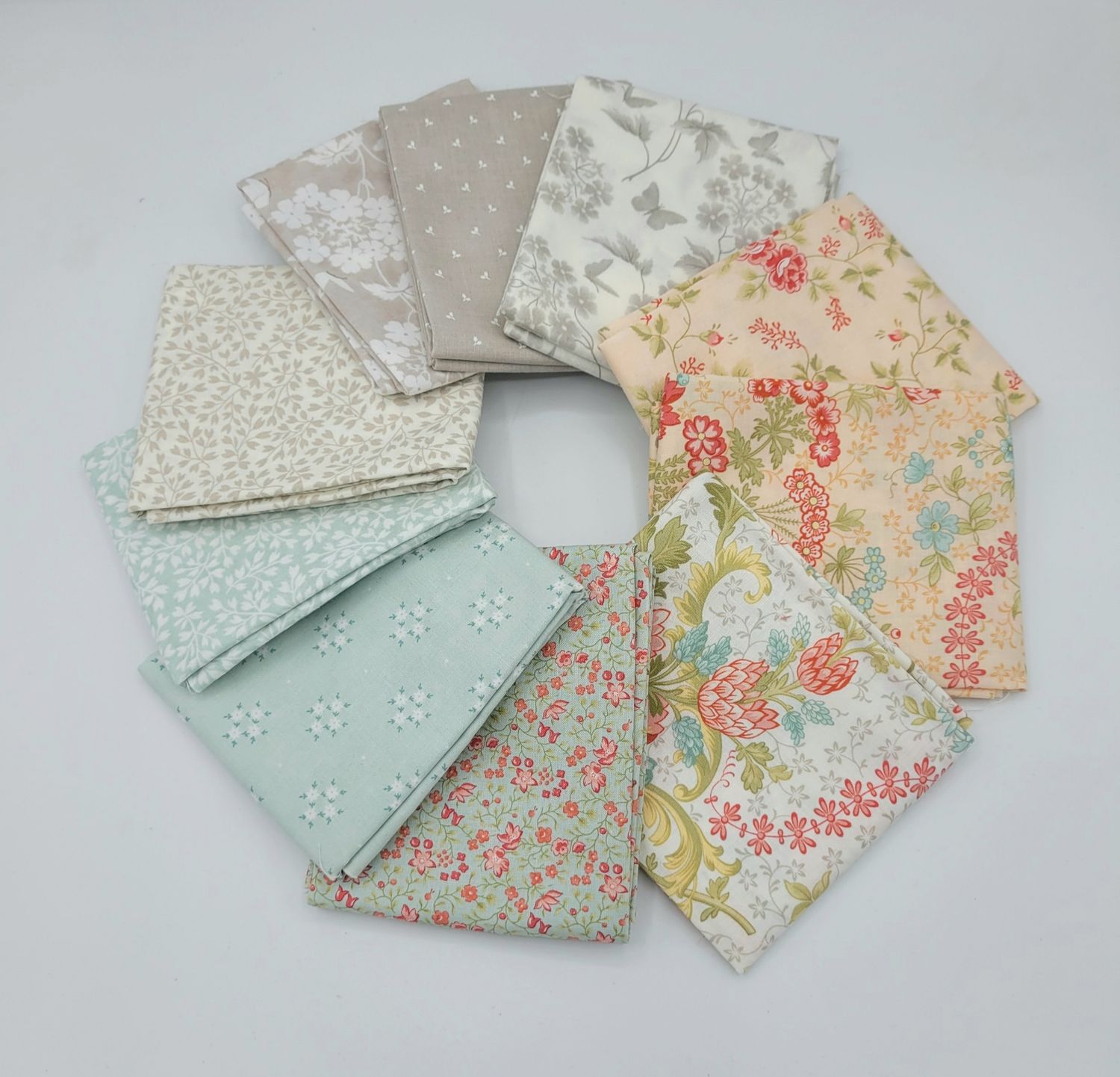 Box 4 - 10 fat quarters Bliss 3 Sisters Moda Fabrics