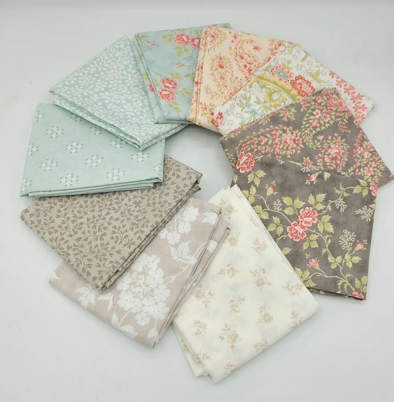 Box 5 - 10 fat quarters Bliss 3 Sisters Moda Fabrics