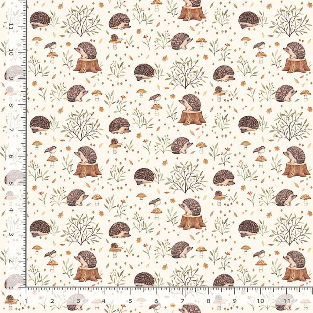 Tessuto con ricci Little Forest Dear Stella PN-0207723
