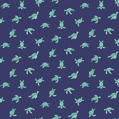 Tessuto con tartarughe Turtle Cool Dear Stella PN-0212434