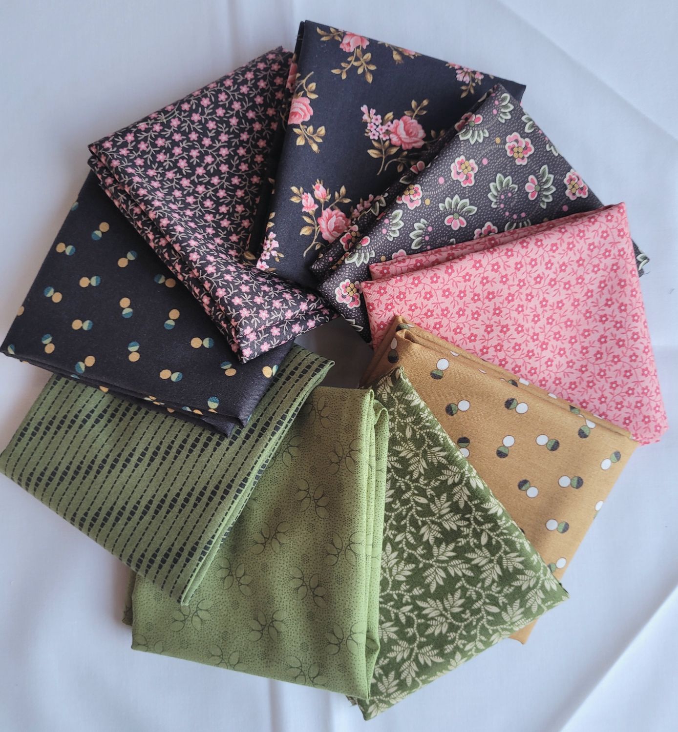 Pacchetto 9 fat quarters Collections for a cause Unity Moda Fabrics D