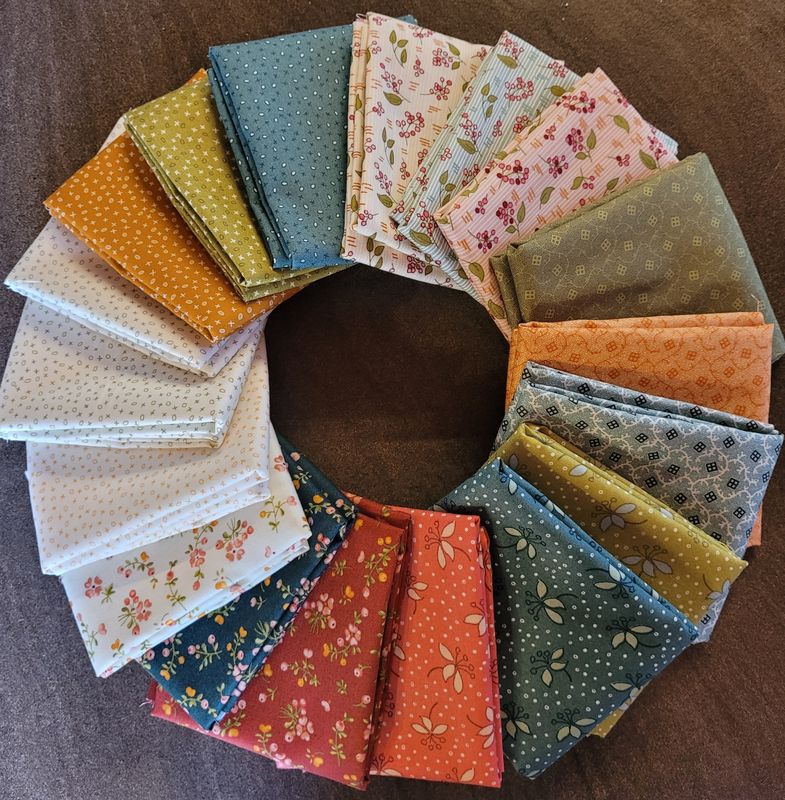 Bundle 18 Fat quarters EQP Pieces of time Bundle 18 Fat quarters EQP Pieces of time