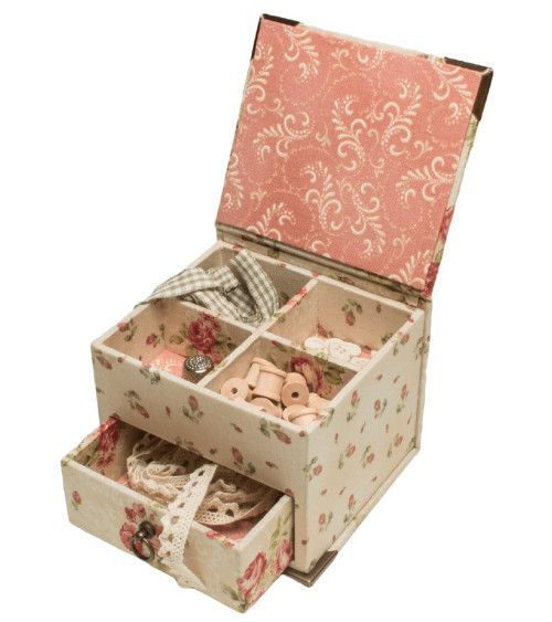 601007 Box Mandy con cassettini 12x10,5x9cm