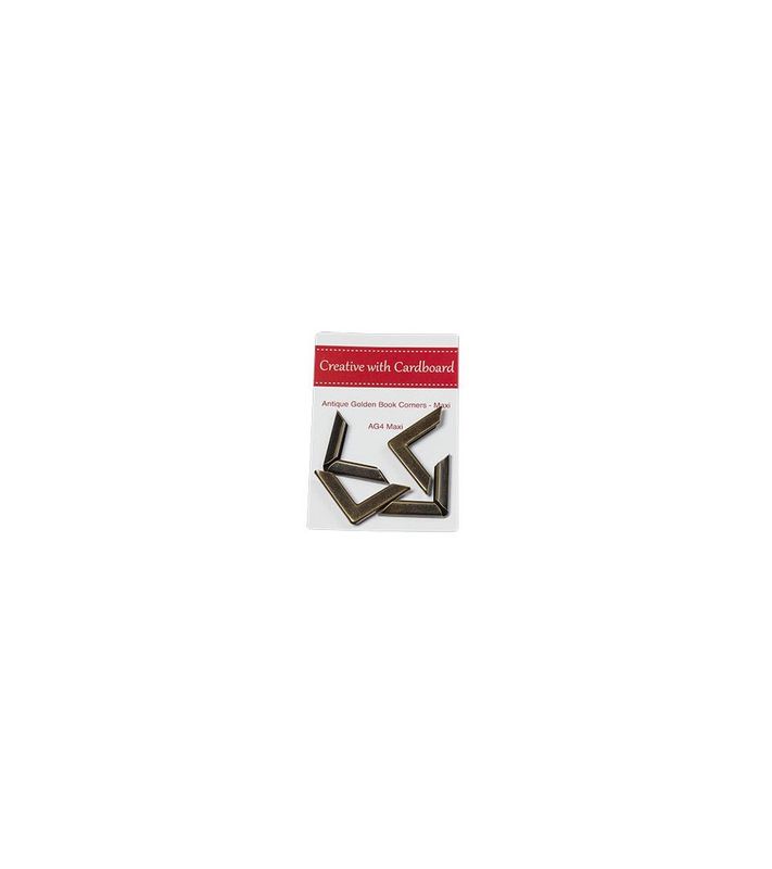 601025-6 Angolari Grandi x4pz Ottone antico