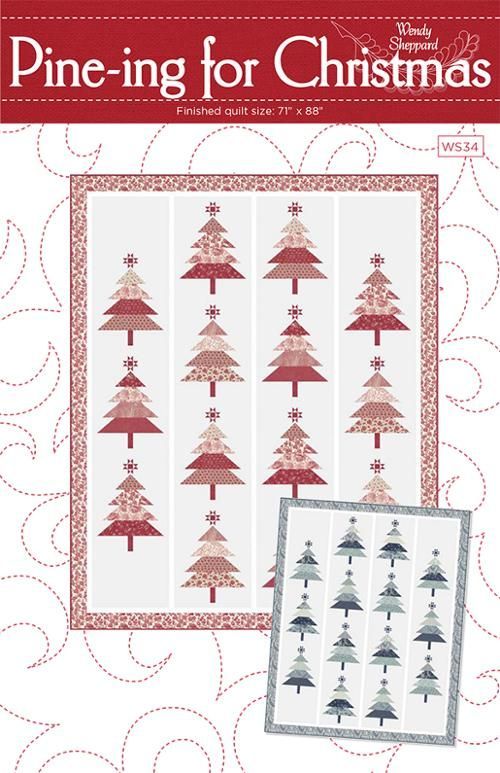 Pattern WS 34 quilt alberi natalizi