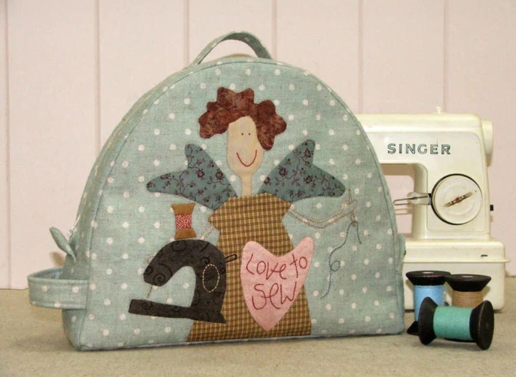 ANGEL PROJECT TOTE, pattern angelo su borsetta