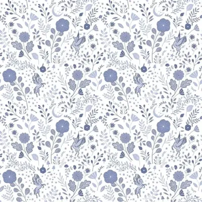 Tessuto con fiori su base bianca starlight D2267 Tessuto con fiori su base bianca starlight D2267