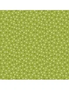 Tessuto Apple Green, Tessuto verde con piccoli disegni