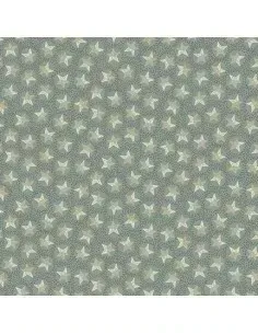 Tessuto All for Christmas by Anni Downs, blu con stelline 2677-77