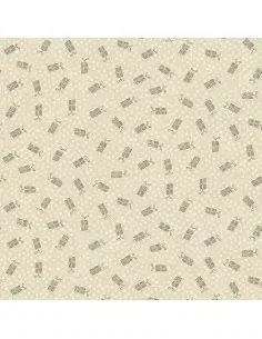 Tessuto All for Christmas by Anni Downs, beige con pacchetti regalo 2674-33 Tessuto All for Christmas by Anni Downs, beige con pacchetti regalo 2674-33