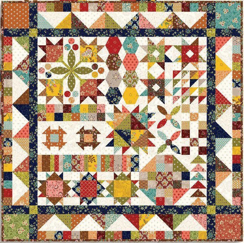 Kit completo Progetto True love Love Struck, quilt  28" x 28"