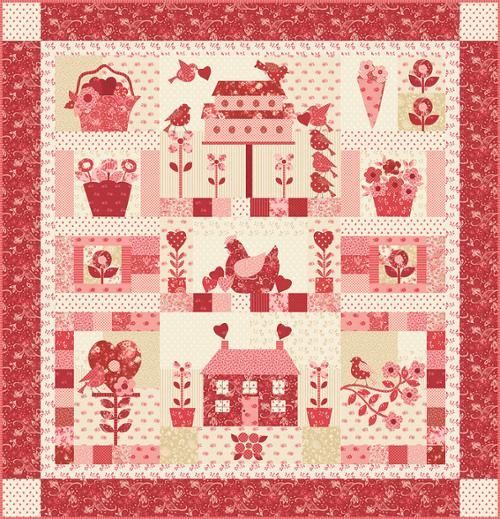 Kit completo bom 3080 Moda Fabrics Petals and POlka dots