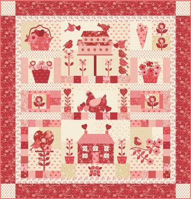 Kit completo bom 3080 Moda Fabrics Petals and POlka dots Kit completo bom 3080 Moda Fabrics Petals and POlka dots
