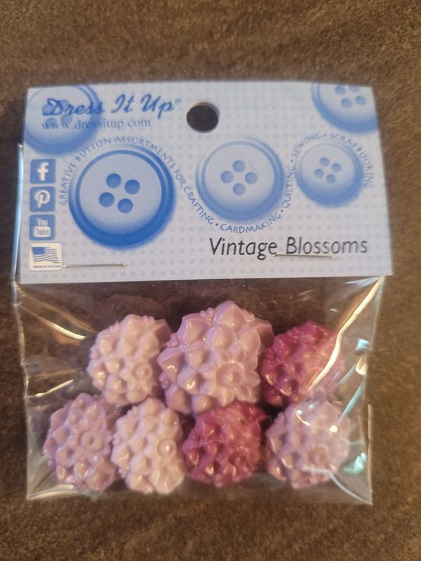Bottoni vintage blossom dress it up Bottoni vintage blossom dress it up
