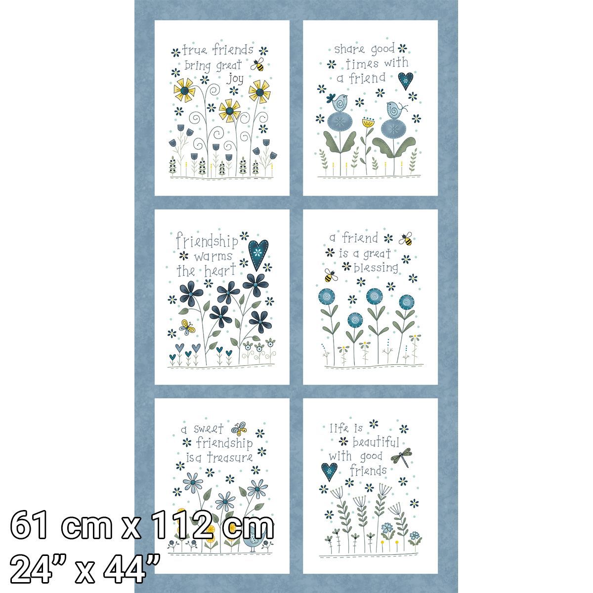 Friendship garden 3633P-77 Henry Glass Fabrics pannello