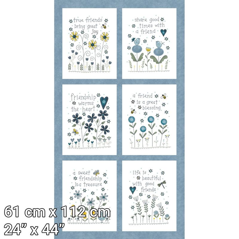 Friendship garden 3633P-77 Henry Glass Fabrics pannello