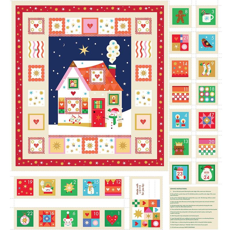Home for Christmas  ADTV4001  Pannello calendario dell'Avvento