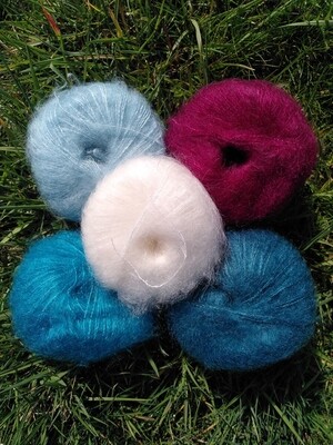 Pelotes mohair &amp; soie