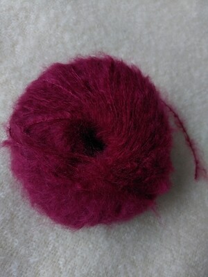 Pelote Pur Mohair couleur Bourgogne