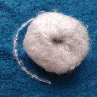 Pelote Pur Mohair couleur Ficelle